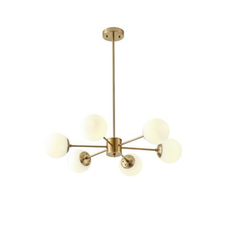 PENDANT LIGHT FIXTURES  6XΕ27 720X730mm WHITE ARTE ILLUMINA ORBA 144-20020