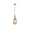 PENDANT LIGHT WITH EMBOSSED GLASS AMBER  1XΕ27 Max 15W 130X200X1200mm ARTE ILLUMINA TOPAZ 144-24084