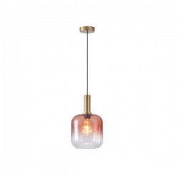 PENDANT LIGHT WITH EMBOSSED GLASS AMBER 1XΕ27 15W 200X210mmX160cm ARTE ILLUMINA OMBRE 144-24087 PENDANT LIGHT WITH EMBOSSED GLASS AMBER 1XΕ27 15W 200X210mmX160cm ARTE ILLUMINA OMBRE 144-24087