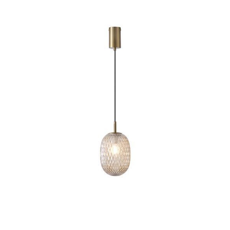 GLASS PENDANT LIGHT FIXTURES 1XE14  MAX 25W 150X230mm ARTE ILLUMINA CANDY 144-24101