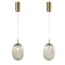 GLASS PENDANT LIGHT FIXTURES 1XE14  MAX 25W 150X230mm ARTE ILLUMINA CANDY 144-24103