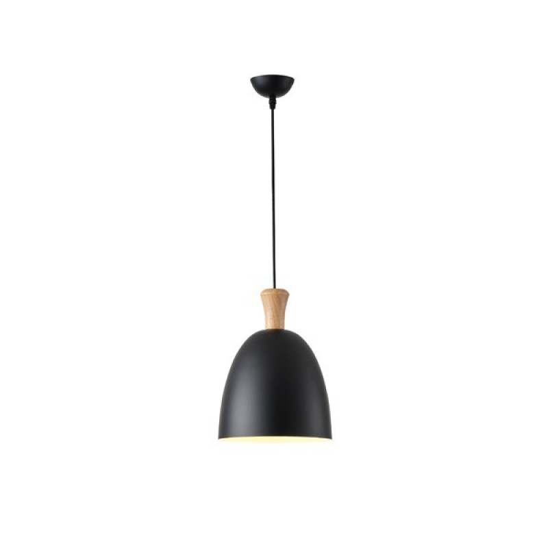 PENDANT  LIGHT FIXTURE METAL1XΕ27 MAX 15W 230X230mm BLACK ARTE ILLUMINA SIMPLO 144-24123