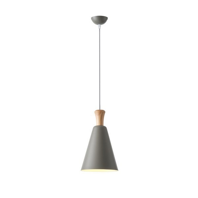 PENDANT  LIGHT FIXTURE METAL 1XΕ27 MAX 15W 200X1380mm GREY ARTE ILLUMINA SIMPLO 144-24129