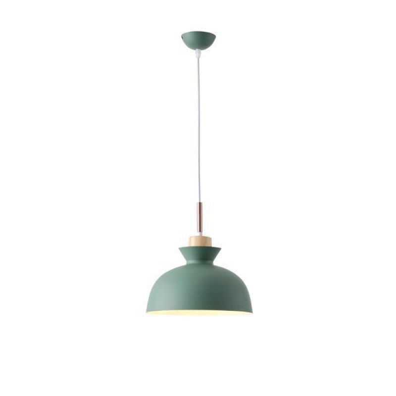 PENDANT  LIGHT FIXTURE METALE27 MAX 15W 280X1234mm GREEN& WHITE ARTE ILLUMINA SIMPLO 144-24136