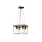ПЕНДЕЛ ARTE ILLUMINA MULTIPLA 4XΕ27 ЧЕРЕН/КАФЯВ ДЪРВО И МЕТАЛ