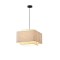 PENDANT LIGHT FABRIC 1XΕ27 MAX 60W ΜΠΕΖ Φ400Χ1090mm BEIGE ARTE ILLUMINA LOFT 144-33061