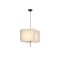 PENDANT LIGHT FABRIC 1XΕ27 ΜΑΧ 60W Φ480ΧH900mm BEIGE ARTE ILLUMINA URBAN 144-33065
