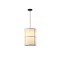 PENDANT LIGHT FABRIC BLACK 1XΕ27  ΜΑΧ 15W  Φ250Χ1180mm  ΒLACK ARTE ILLUMINA URBAN 144-33066