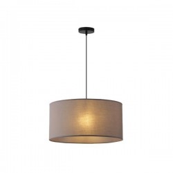 PENDANT LIGHT FABRIC GREY 1XΕ27 MAX 15W Φ530ΧX260/mm ARTE ILLUMINA SOHO 144-33071