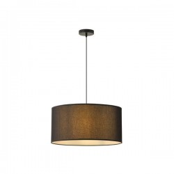 PENDANT LIGHT FABRIC BLACK 1XΕ27 MAX 15W Φ530Χ260mm ARTE ILLUMINA SOHO 144-33072