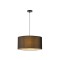 PENDANT LIGHT FABRIC BLACK 1XΕ27 MAX 15W Φ530Χ260mm ARTE ILLUMINA SOHO 144-33072
