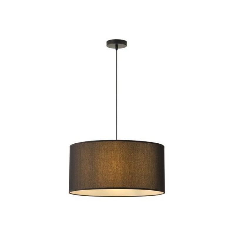 PENDANT LIGHT FABRIC BLACK 1XΕ27 MAX 15W Φ530Χ260mm ARTE ILLUMINA SOHO 144-33072