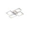 CEILING LIGHT  LED 36W 3000Κ 900lm 450X580X55mm ALUMINIUM BLACK SQUARE ARTE ILLUMINA 144-46061