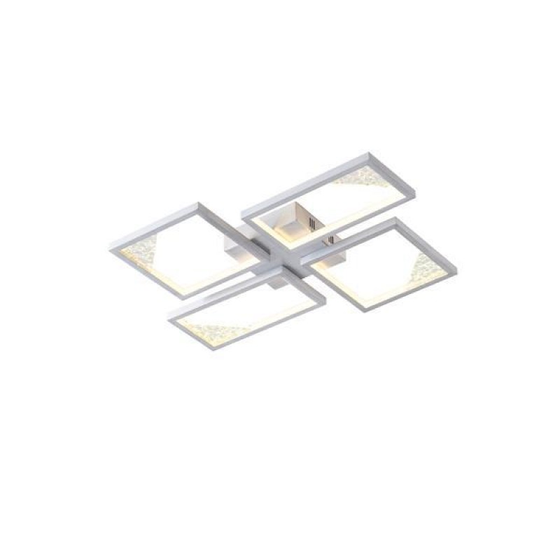 CEILING LIGHT  LED 36W 3000Κ 900lm 450X580X55mm ALUMINIUM BLACK SQUARE ARTE ILLUMINA 144-46061