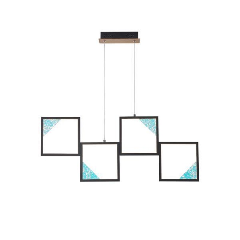 LED ПЛОСКО ТАВАННО ТЯЛО 36W 3000K ЧЕРНО ARTE ILLUMINA