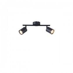 SPOT BLACK 2LIGHTS METALLIC 2XGU10 300X80X155mm ARTE ILLUMINA OLYMP 145-25221
