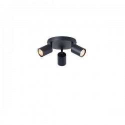 SPOT BLACK 3LIGHTS METALLIC 3XGU10 Φ180X135mm ARTE ILLUMINA OLYMP 145-25222