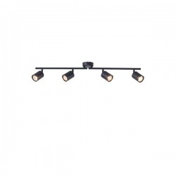 SPOT BLACK 4LIGHTS METALLIC 4XGU10 790X80X165mm ARTE ILLUMINA OLYMP 145-25223