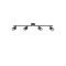 SPOT BLACK 4LIGHTS METALLIC 4XGU10 790X80X165mm ARTE ILLUMINA OLYMP 145-25223