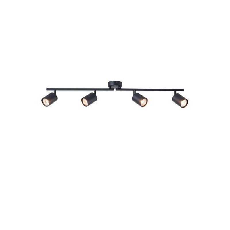SPOT BLACK 4LIGHTS METALLIC 4XGU10 790X80X165mm ARTE ILLUMINA OLYMP 145-25223