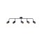 SPOT BLACK 5LIGHTS METALLIC 5XGU10 Max 7W  800X90X230mm ARTE ILLUMINA OLYMP 145-25225