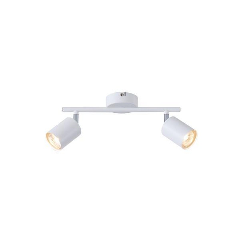 SPOT WHITE 2LIGHTS METALLIC 2XGU10 Max 7W  300X80X155mm ARTE ILLUMINA OLYMP 145-25227