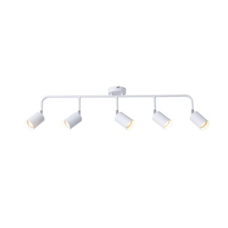 SPOT WHITE 5LIGHTS METALLIC 5XGU10 Max 7W  800X90X230mm ARTE ILLUMINA OLYMP 145-25231