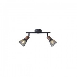 SPOT BLACK WITH WOOD FINISH MESH SHADE 2XE14 255X80X145mm ARTE ILLUMINA MESHY 145-25256