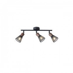SPOT BLACK WITH WOOD FINISH MESH SHADE 3XE14 390X80X145mm ARTE ILLUMINA MESHY 145-25257