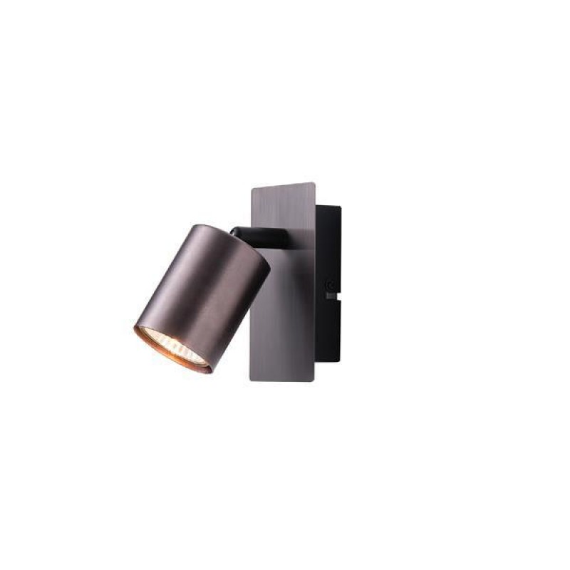 SPOT ALUMINIUM GREY 1XGU10 120X80X120mm ARTE ILLUMINA LUXY 145-25265