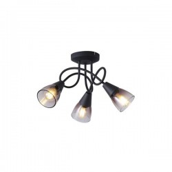 SPOT METALLIC WITH SMOKY GLASS 3LIGHTS 3XE14  D380XH185mm ARTE ILLUMINA CLASSY 145-25272