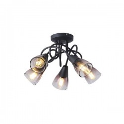SPOT METALLIC WITH SMOKY GLASS 5LIGHTS 5XE14  D380XH185mm ARTE ILLUMINA CLASSY 145-25273