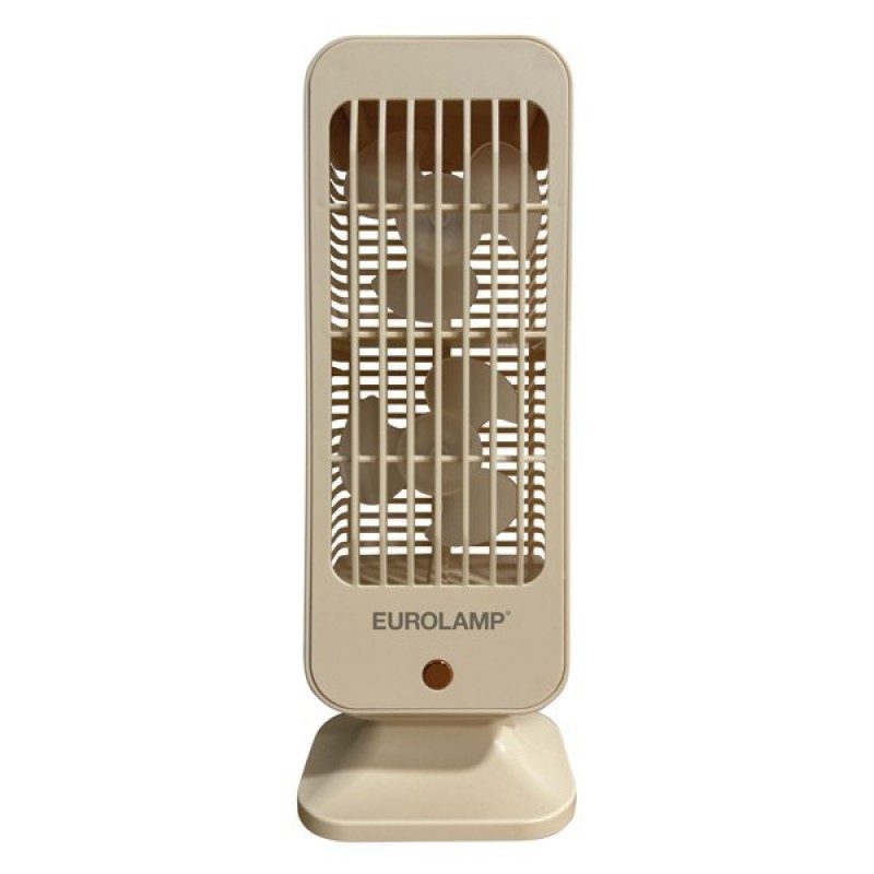 TABLE FAN TOWER DOUBLE RECHARGEABLE 5W CRÈME 300-20532