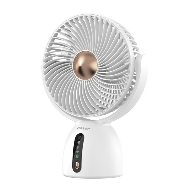 TABLE FAN RECHARGEABLE Φ19 5W WHITE 300-20535