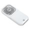 HAND-NECK FAN RECHARGEABLE AND FOLDABLE 2500mAh WHITE 300-20542