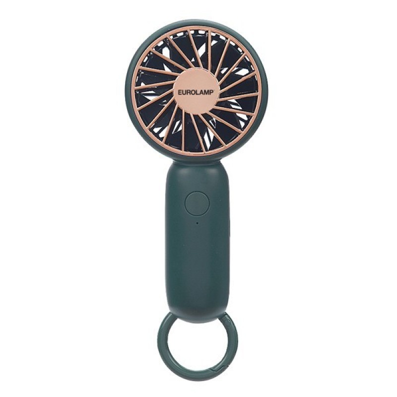 HAND FAN RECHARGEABLE 500mAh DARK GREEN 300-20546
