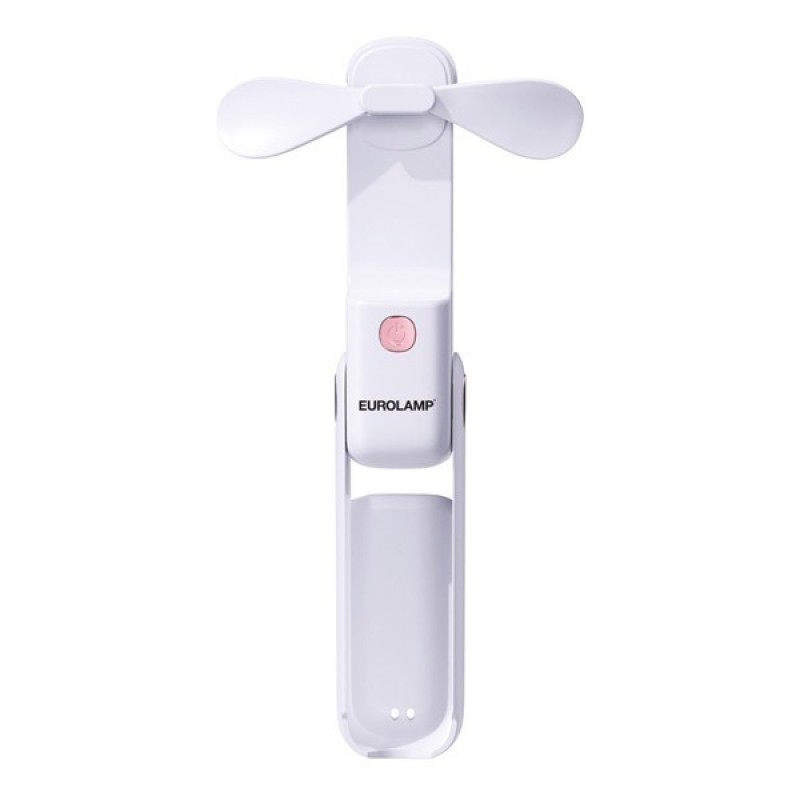 HAND FAN RECHARGEABLE WITH USB Φ8 FOLDABLE WHITE 300-20550
