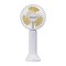 HAND FAN RECHARGEABLE WITH USB Φ9 WHITE-YELLOW 300-20551