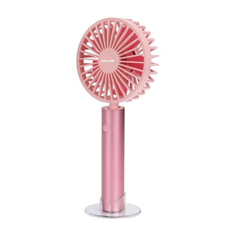 HAND FAN RECHARGEABLE WITH USB Φ10 2000mAh PINK 300-20552