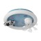 KIDS CEILING FAN ASTRONAUT BLUE 15W WITH LED LIGHT 48W AND CONTROL 300-25058