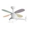 KIDS CEILING FAN HELICOPTER WHITE 29W WITH LED LIGHT 48W AND CONTROL 300-25062