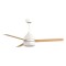 DECORATIVE FAN WHITE-WOODEN COLOR Φ107 22W DC MOTOR WITH LED LIGHT AND CONTROL 300-25064