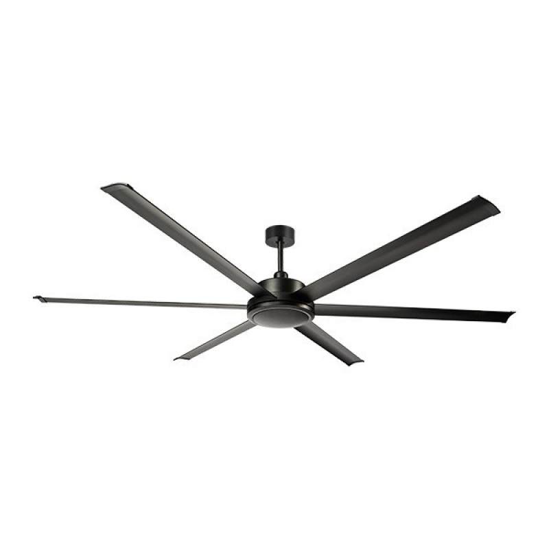 DECORATIVE FAN BLACK Φ183 55W WITH 6 BLADES AND CONTROL DC MOTOR 300-25066
