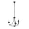 PENDANT LIGHT 3LIGHTS BLACK WITH CLEAR GLASS 3XE14 MAX 15W 470X600mm  ARTE ILLUMINA KRISTALLO 144-47012