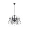 PENDANT LIGHT 6LIGHTS  METAL CLEAR GLASS  6XE14 MAX 15W 500X720mm ARTE ILLUMINA KRISTALLO 144-47017