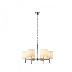 PENDANT LIGHT 6LIGHTS METAL FABRIC 6XE14 MAX 15W 400X690mm ARTE ILLUMINA KRISTALLO 144-47018