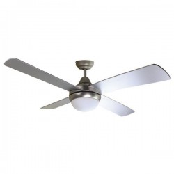 DECORATIVE FAN WITH 1 LIGHT E27 SAND NICKEL WITH CONTROL Φ130 70W 890-29007 DECORATIVE FAN WITH 1 LIGHT E27 SAND NICKEL WITH CONTROL Φ130 70W 890-29007