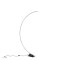 FLOOR LAMP LED 45W 3000Κ 4500lm 630X1950mm METAL BLACK ARTE ILLUMINA MEDIA LUNA 144-16100