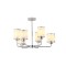 PENDANT LIGHT CHROME  6LIGHTS METAL GLASS 6ΧE27 Max 60W Φ680mm ARTE ILLUMINA MARBELINE 144-24016