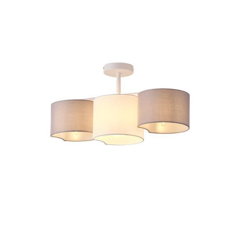PENDANT LIGHT FIXTURE FABRIC 3LIGHTS WHITE  3XE14 Φ560mm Max 15W ARTE ILLUMINA CLOUD 144-24021